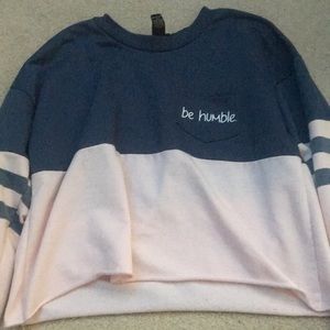 Long sleeve cropped shirt